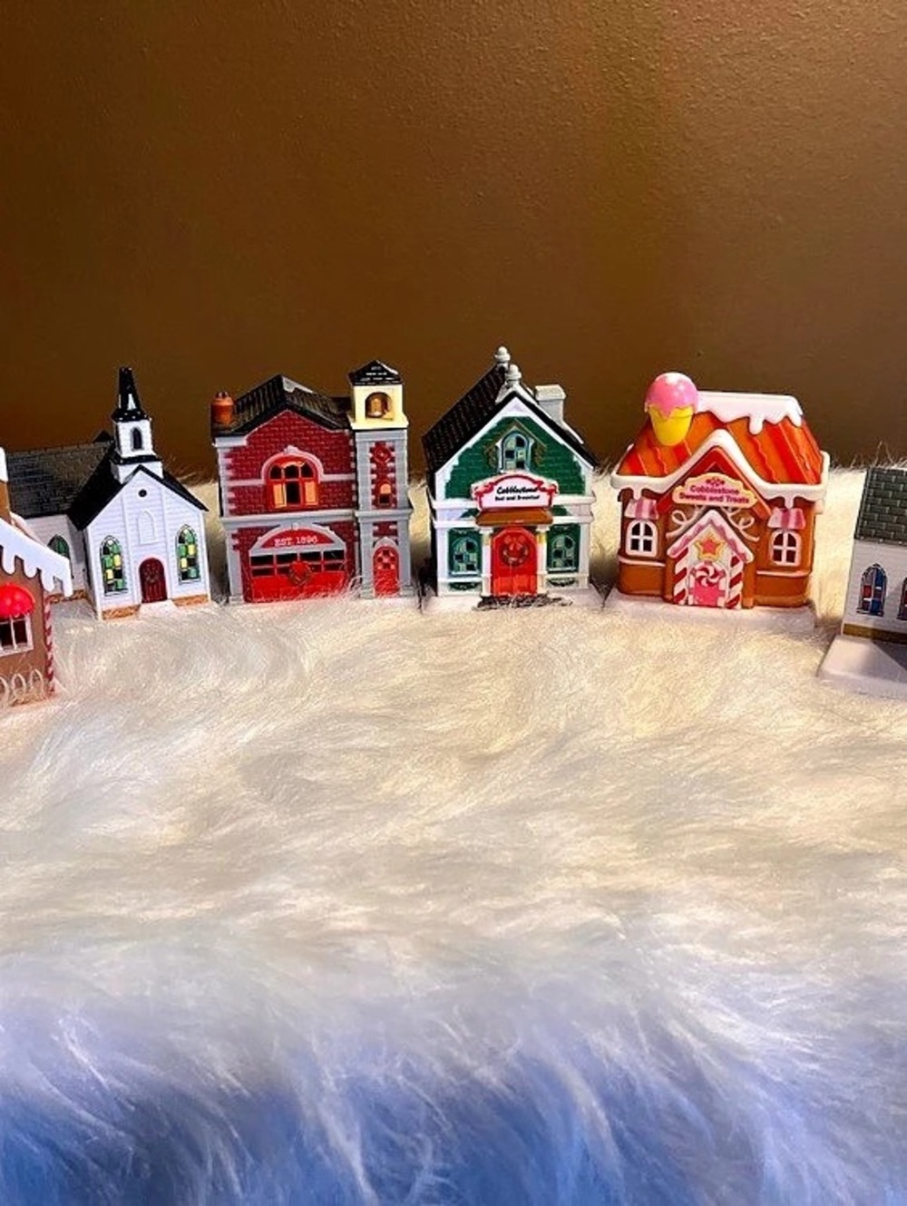 Miniature Christmas Village Decor